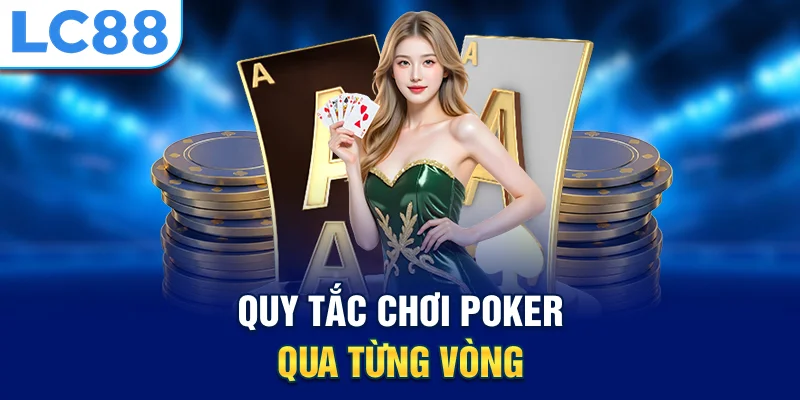 Ảnh Quy tắc chơi poker qua từng vòng